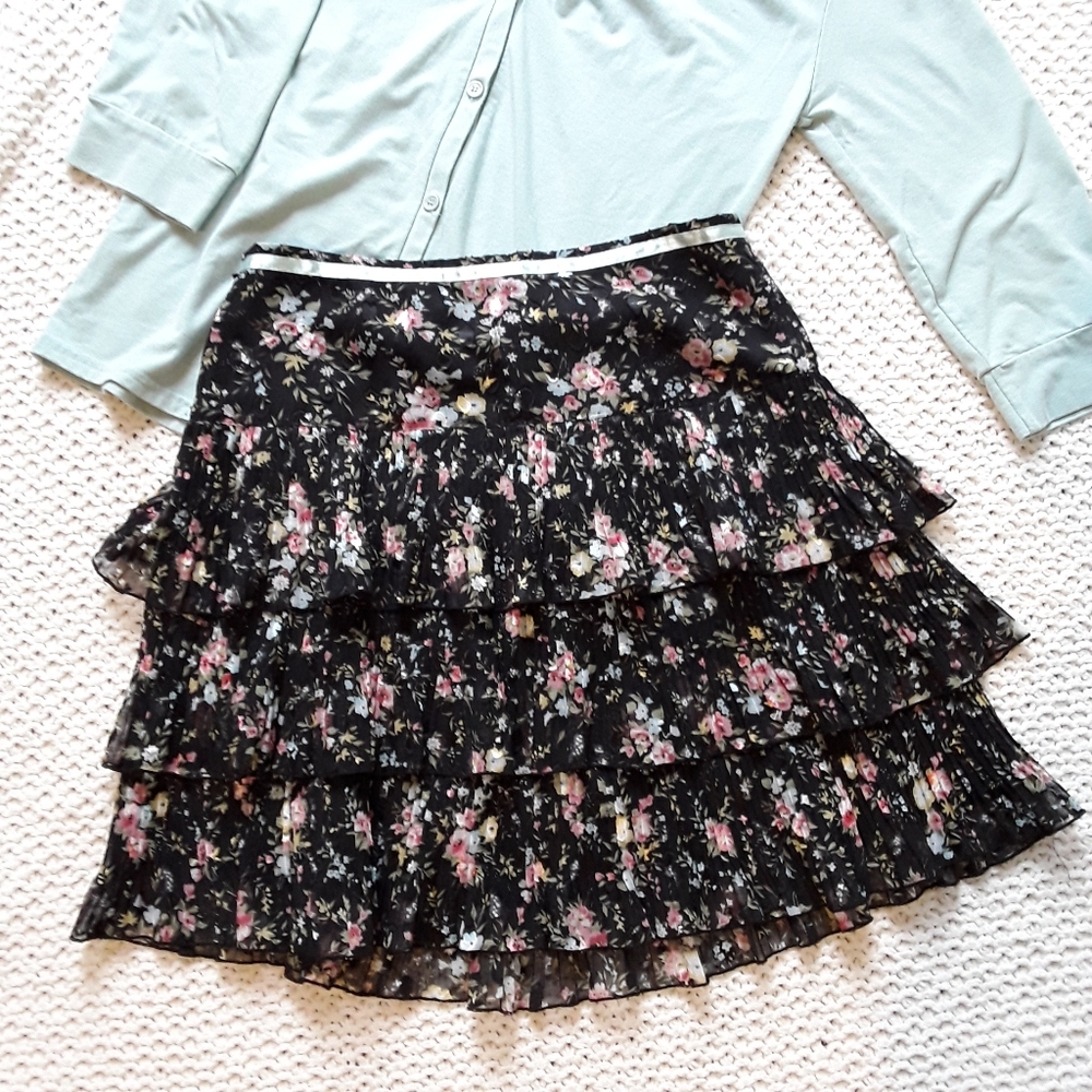 Dita floral layered mini skirt SUMMER SALE